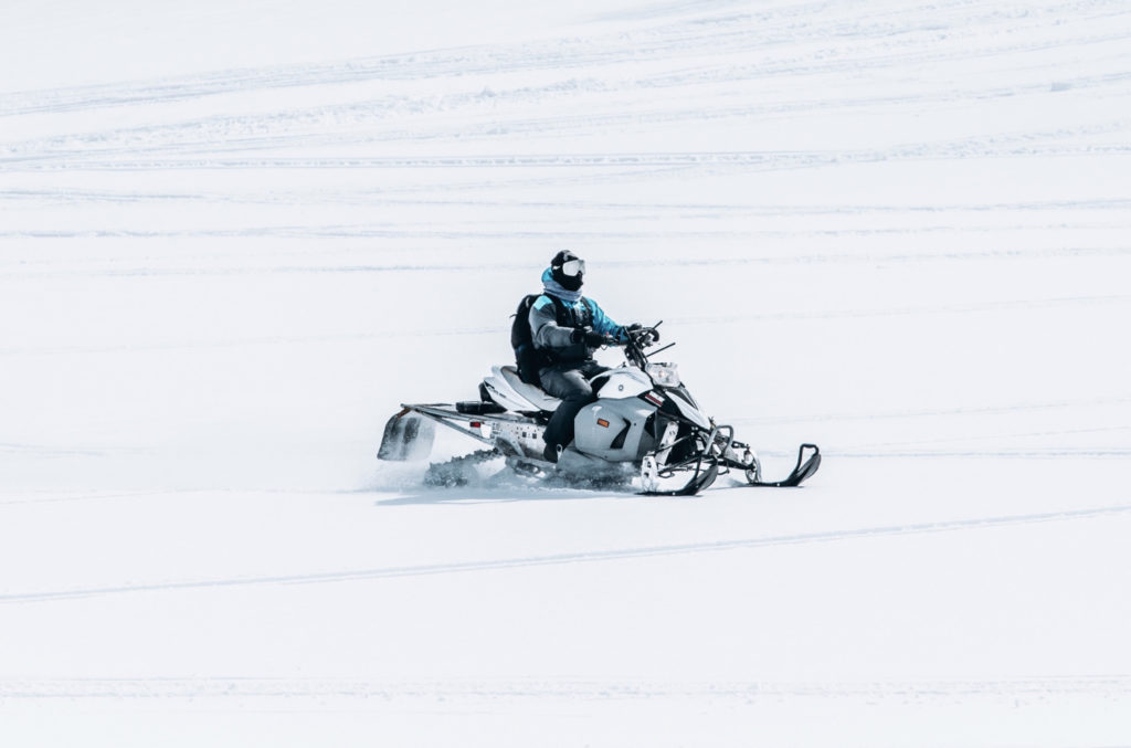 winter sports: Snowmobiling